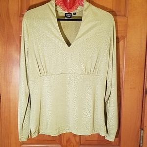 Sharon Young Baby Doll-style top, Large, Lime.